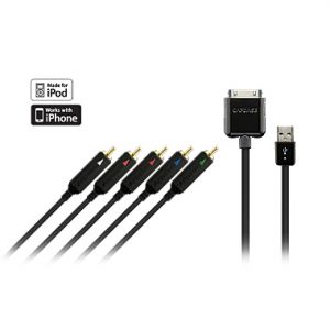  Capdase AV Component Cable Black 2M for iPad/iPhone/iPod (AVII-J701)